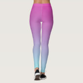 Paars en blauw Ombre Leggings (Achterkant)