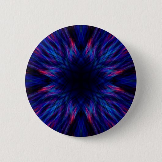 Paars en blauw patroon ronde button 5,7 cm (Voorkant)