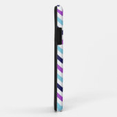 Paars en blauw Zig Zag Chevrons Pattern Case-Mate iPhone Case (Achterkant/rechts)