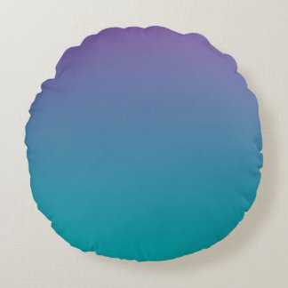 Paars en Blauwgroen Rond Kussen
