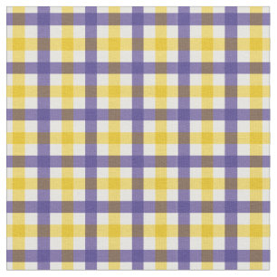 Paars en geel Bright Gingham Pset/Tartan Stof