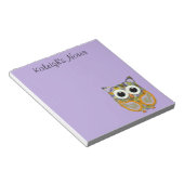 Paars en geel Notitieblok van Floral (Schuin)