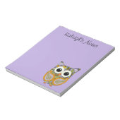 Paars en geel Notitieblok van Floral (Gedraaid)