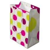 Paars en gelg medium cadeauzakje (Achterkant Gekanteld)