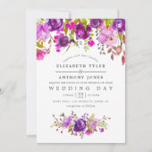 Paars en gewelddadige Waterverf Kaart (Voorkant)