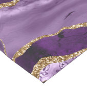 Paars en goudglitteraglaat medium tafelloper (Hoek)