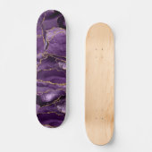 Paars en goudglitteraglaat skateboard (Voorkant)