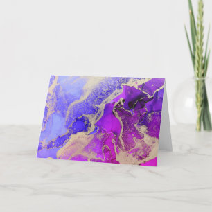 Paars en magenta Abstract Bedankkaart