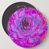 Paars en magenta Succulent Sedum Rosette Ronde Button 6,0 Cm (Voorkant /achterkant)