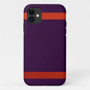 Paars en Oranje - Ontwerp 1 iPhone 11 Hoesje