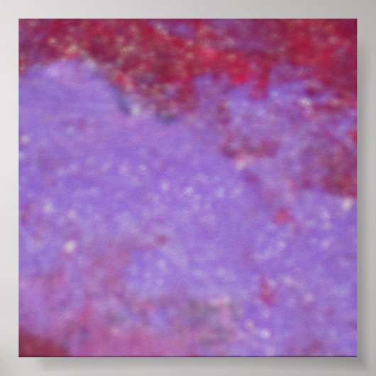 paars en rood afdrukken poster (Voorkant)