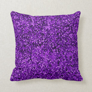 Paars en Roze Glitters Kussen