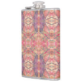 Paars en roze patroon heupfles (Links)