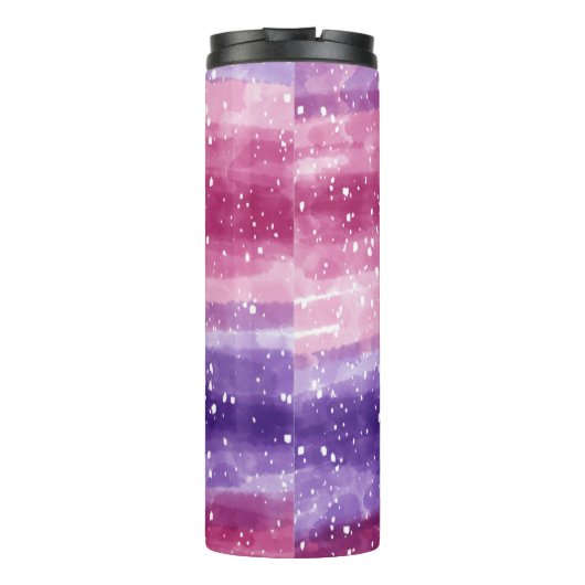 Paars en roze thermosbeker (Achterkant)