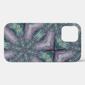Paars en Turquoise Green scifi modern Case-Mate iPhone Case (Achterkant (horizontaal))