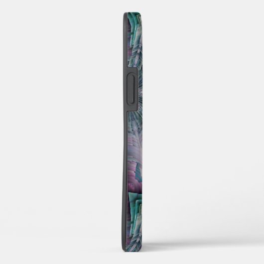 Paars en Turquoise Green scifi modern Case-Mate iPhone Case (Achterkant / Rechts)