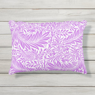 Paars en wit blad voor haar buitenkussen
