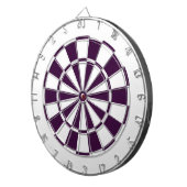 paars en wit dartbord (Voorkant Rechts)