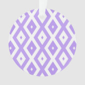 Paars en wit diamantpatroon ornament (voorkant)