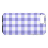 Paars En Wit Gingham Rutpatroon Case-Mate iPhone Case (Achterkant (Horizontaal))