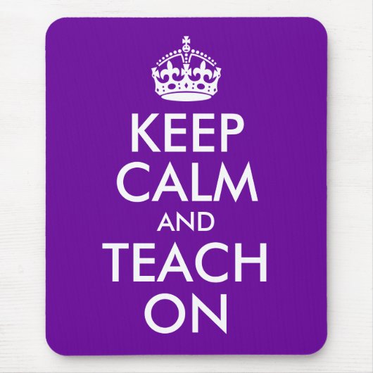 Paars en wit kalm houden en aantrekken muismat (Voorkant)