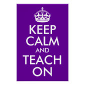 Paars en wit kalm houden en aantrekken perfect poster (Voorkant)