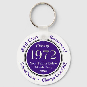 Paars en wit, Klasse 1972, Reunion Favors Sleutelhanger