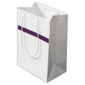 Paars en wit medium cadeauzakje (Achterkant Gekanteld)