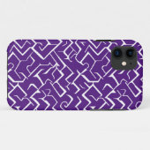 Paars en wit model | Moderne Maze Case-Mate iPhone Case (Achterkant (horizontaal))