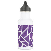 Paars en wit mozaïekpatroon waterfles (Links)