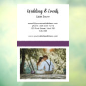 Paars en wit raamsticker (Vel 3)