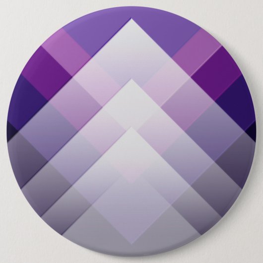 Paars en wit ronde button 6,0 cm (Voorkant)