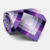 Paars en wit stropdas (Opgerold)