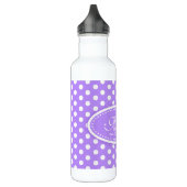 Paars en witte drinken waterfles  (Links)