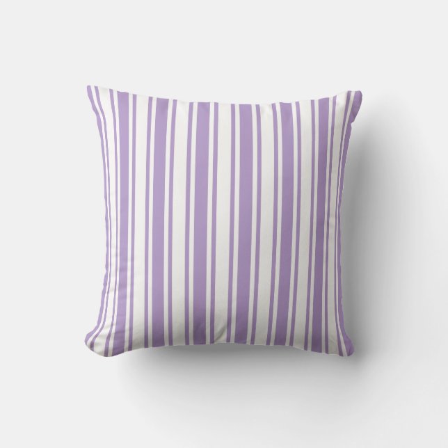Paars en witte strepen van lavender kussen (Voorkant)