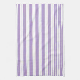 Paars en witte strepen van lavender theedoek