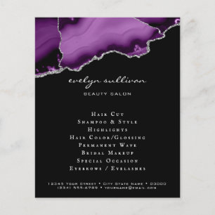 paars en zilver agate flyer