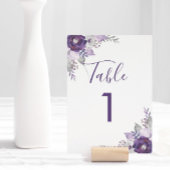 Paars- en zilverWaterverf Kaart