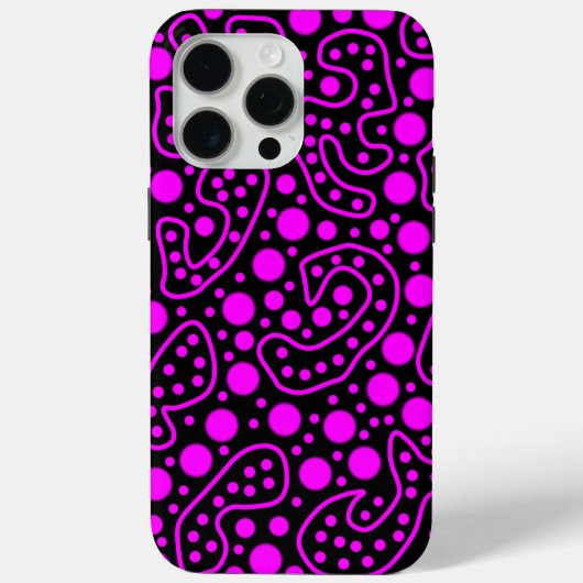 Paars en zwart Case-Mate iPhone case (Achterkant)