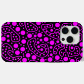 Paars en zwart Case-Mate iPhone case (Achterkant (horizontaal))
