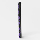 Paars en zwart diamantpatroon Case-Mate iPhone case (Achterkant/links)