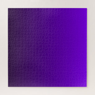 Paars en zwart   Moderne kleurengradiënt Ombre Legpuzzel