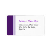 Paars Etiket (Voorkant)