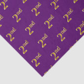 Paars, Faux Gold 2e (Tweede) Event Tissue Paper Tissuepapier (Detail)