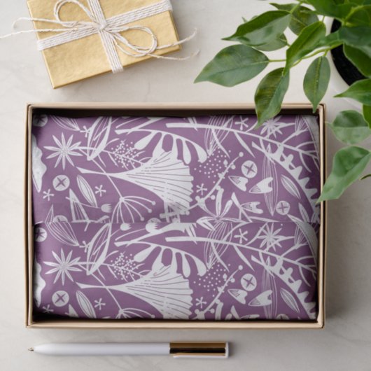 Paars flesje botanisch Tissuepapier (Geschenk)