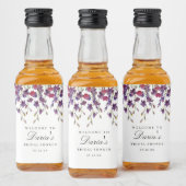 Paars flessenetiket likeurfles etiket (Flessen)