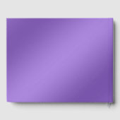 Paars Floral Guest Book Gastenboek (Achterkant)