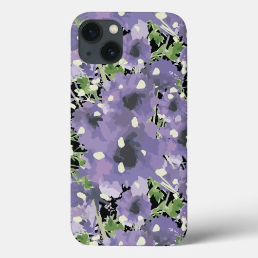 Paars Floral Pattern Case-Mate iPhone Case (Achterkant)