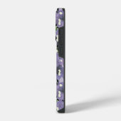 Paars Floral Pattern iPhone Hoesje (Linkerkant)