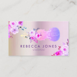 paars floreel Visitekaartje
